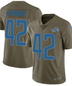 Nike Detroit Lions #42 Devon Kennard Olive Stitched NFL Limited 2017 Salute to Service Jersey
