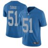 Nike Detroit Lions #51 Jahlani Tavai Blue Throwback Stitched NFL Vapor Untouchable Limited Jersey