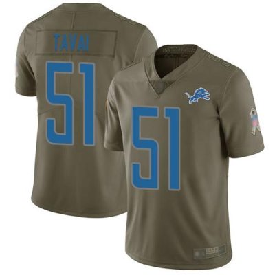 Nike Detroit Lions #51 Jahlani Tavai Olive Stitched NFL Limited 2017 Salute To Service Jersey