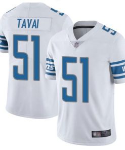 Nike Detroit Lions #51 Jahlani Tavai White Stitched NFL Vapor Untouchable Limited Jersey