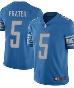 Nike Detroit Lions #5 Matt Prater Blue Team Color Stitched NFL Vapor Untouchable Limited Jersey
