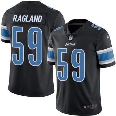 Nike Detroit Lions #59 Reggie Ragland Black Stitched NFL Limited Rush Jersey