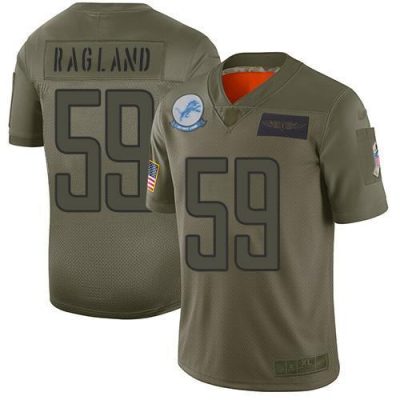 Nike Detroit Lions #59 Reggie Ragland Camo Stitched NFL Limited 2019 Salute To Service Jersey