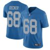 Nike Detroit Lions #68 Taylor Decker Blue Throwback Stitched NFL Vapor Untouchable Limited Jersey