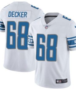 Nike Detroit Lions #68 Taylor Decker White Stitched NFL Vapor Untouchable Limited Jersey