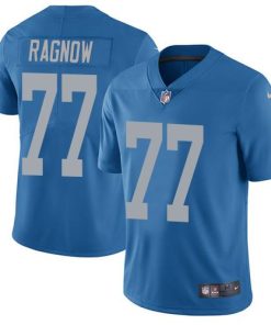 Nike Detroit Lions #77 Frank Ragnow Blue Throwback Stitched NFL Vapor Untouchable Limited Jersey