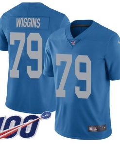 Nike Detroit Lions #79 Kenny Wiggins Blue Throwback Stitched NFL 100th Season Vapor Untouchable Limited Jersey