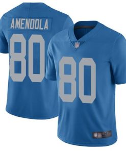 Nike Detroit Lions #80 Danny Amendola Blue Throwback Stitched NFL Vapor Untouchable Limited Jersey