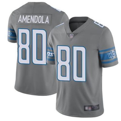 Nike Detroit Lions #80 Danny Amendola Gray Stitched NFL Limited Rush Jersey