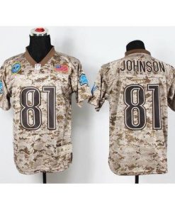 Nike Detroit Lions #81 Calvin Johnson Camo Stitched NFL New Elite USMC Jersey