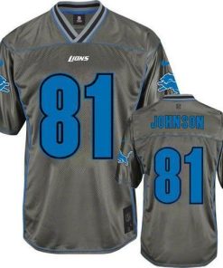 Nike Detroit Lions #81 Calvin Johnson Grey Stitched NFL Elite Vapor Jersey