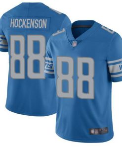 Nike Detroit Lions #88 T.J. Hockenson Blue Team Color Stitched NFL Vapor Untouchable Limited Jersey