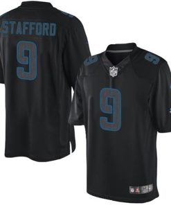 Nike Detroit Lions #9 Matthew Stafford Black Stitched NFL Impact Limited Jersey