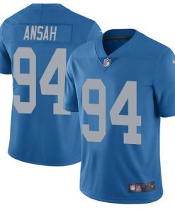 Nike Detroit Lions #94 Ziggy Ansah Blue Throwback Stitched NFL Vapor Untouchable Limited Jersey