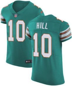 Nike Dolphins #10 Tyreek Hill Aqua Green Alternate Stitched NFL New Elite Jersey