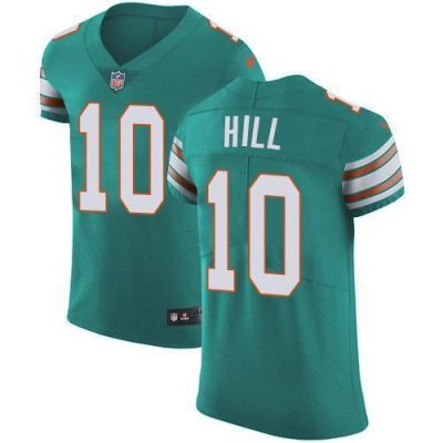 Nike Dolphins #10 Tyreek Hill Aqua Green Alternate Stitched NFL New Elite Jersey