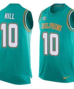 Nike Dolphins #10 Tyreek Hill Aqua Green Team Color Stitched NFL Limited Tank Top Jersey