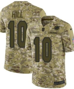 Nike Dolphins #10 Tyreek Hill Camo Stitched NFL Limited 2018 Salute To Service Jersey