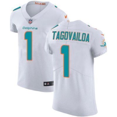 Nike Dolphins #1 Tua Tagovailoa White Stitched NFL New Elite Jersey