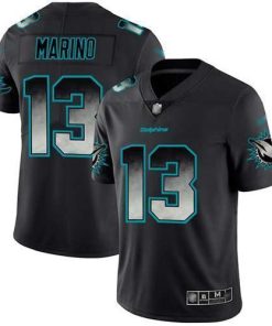 Nike Dolphins #13 Dan Marino Black Stitched NFL Vapor Untouchable Limited Smoke Fashion Jersey