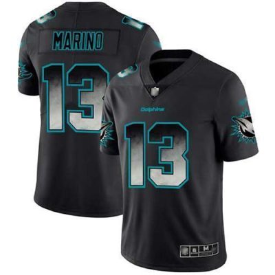 Nike Dolphins #13 Dan Marino Black Stitched NFL Vapor Untouchable Limited Smoke Fashion Jersey