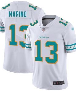 Nike Dolphins #13 Dan Marino White Stitched NFL Limited Team Logo Fashion Jersey