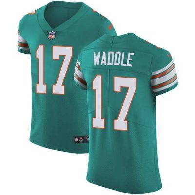 Nike Dolphins #17 Jaylen Waddle Aqua Green Alternate Stitched NFL Vapor Untouchable Elite Jersey