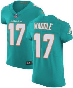 Nike Dolphins #17 Jaylen Waddle Aqua Green Team Color Stitched NFL Vapor Untouchable Elite Jersey