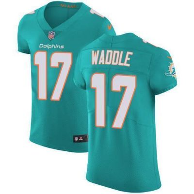 Nike Dolphins #17 Jaylen Waddle Aqua Green Team Color Stitched NFL Vapor Untouchable Elite Jersey