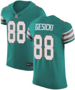 Nike Dolphins #88 Mike Gesicki Aqua Green Alternate Stitched NFL Vapor Untouchable Elite Jersey
