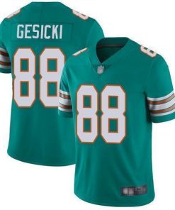 Nike Dolphins #88 Mike Gesicki Aqua Green Alternate Stitched NFL Vapor Untouchable Limited Jersey