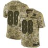 Nike Dolphins #88 Mike Gesicki Camo Stitched NFL Limited 2018 Salute To Service Jersey