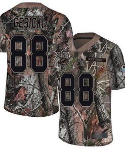 Nike Dolphins #88 Mike Gesicki Camo Stitched NFL Limited Rush Realtree Jersey