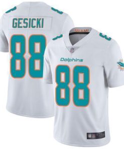 Nike Dolphins #88 Mike Gesicki White Stitched NFL Vapor Untouchable Limited Jersey