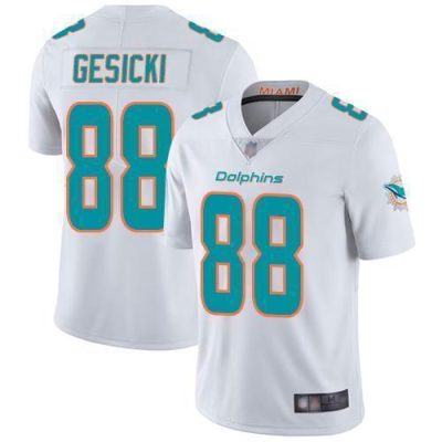 Nike Dolphins #88 Mike Gesicki White Stitched NFL Vapor Untouchable Limited Jersey