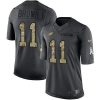 Philadelphia Eagles #11 A.J. Brown Black Stitched NFL Limited 2016 Salute To Service Jersey