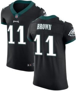 Philadelphia Eagles #11 A.J. Brown Black Alternate Stitched NFL New Elite Jersey