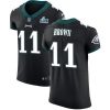 Philadelphia Eagles #11 A.J. Brown Black Alternate Super Bowl LVII Patch Stitched NFL New Elite Jersey