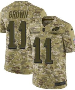 Philadelphia Eagles #11 A.J. Brown Camo Stitched NFL Limited 2018 Salute To Service Jersey