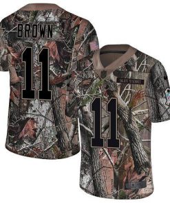 Philadelphia Eagles #11 A.J. Brown Camo Stitched NFL Limited Rush Realtree Jersey