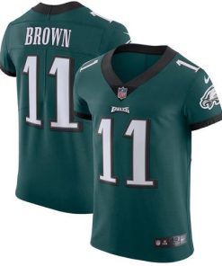 Philadelphia Eagles #11 A.J. Brown Green Team Color Stitched NFL Vapor Untouchable Elite Jersey