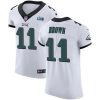Philadelphia Eagles #11 A.J. Brown White Super Bowl LVII Patch Stitched NFL New Elite Jersey