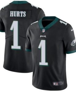 Philadelphia Eagles #1 Jalen Hurts Black Alternate Stitched NFL Vapor Untouchable Limited Jersey