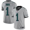 Philadelphia Eagles #1 Jalen Hurts Silver Stitched NFL Limited Inverted Legend Jersey