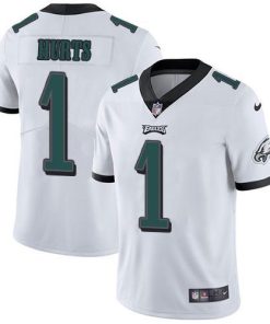 Philadelphia Eagles #1 Jalen Hurts White Stitched NFL Vapor Untouchable Limited Jersey