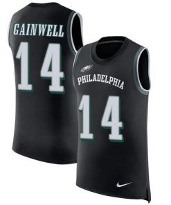 Philadelphia Eagles #14 Kenneth Gainwell Black Alternate Stitched NFL Limited Rush Tank Top Jersey