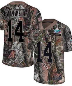 Philadelphia Eagles #14 Kenneth Gainwell Camo Super Bowl LVII Patch Stitched NFL Limited Rush Realtree Jersey