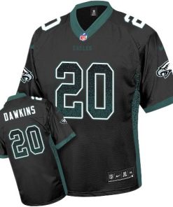 Philadelphia Eagles #20 Brian Dawkins Black Alternate Stitched NFL Elite Drift Fashion Jersey