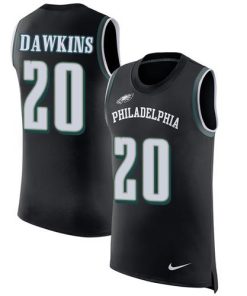 Philadelphia Eagles #20 Brian Dawkins Black Alternate Stitched NFL Limited Rush Tank Top Jersey