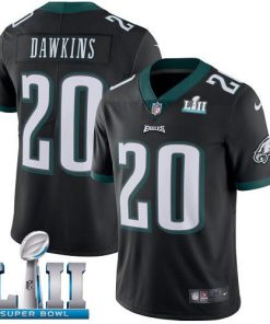 Philadelphia Eagles #20 Brian Dawkins Black Alternate Super Bowl LII Stitched NFL Vapor Untouchable Limited Jersey
